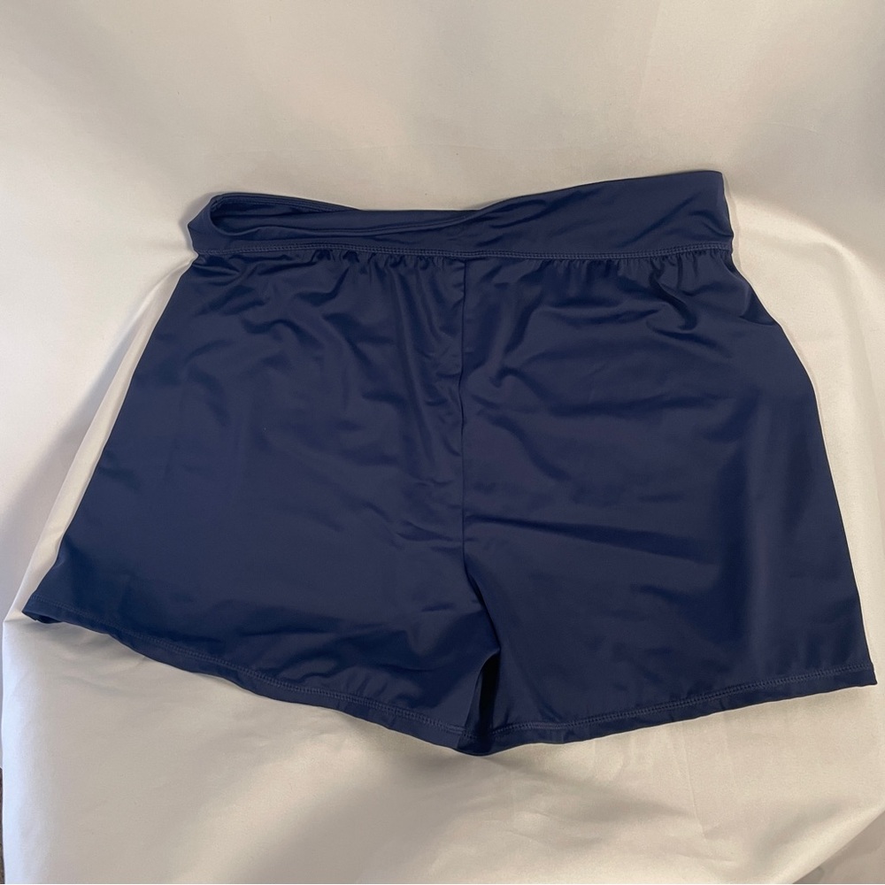 NWT AMBERNOON II Swim Bottoms Shorts Sz 12 Navy Dark Blue - Picture 7 of 7